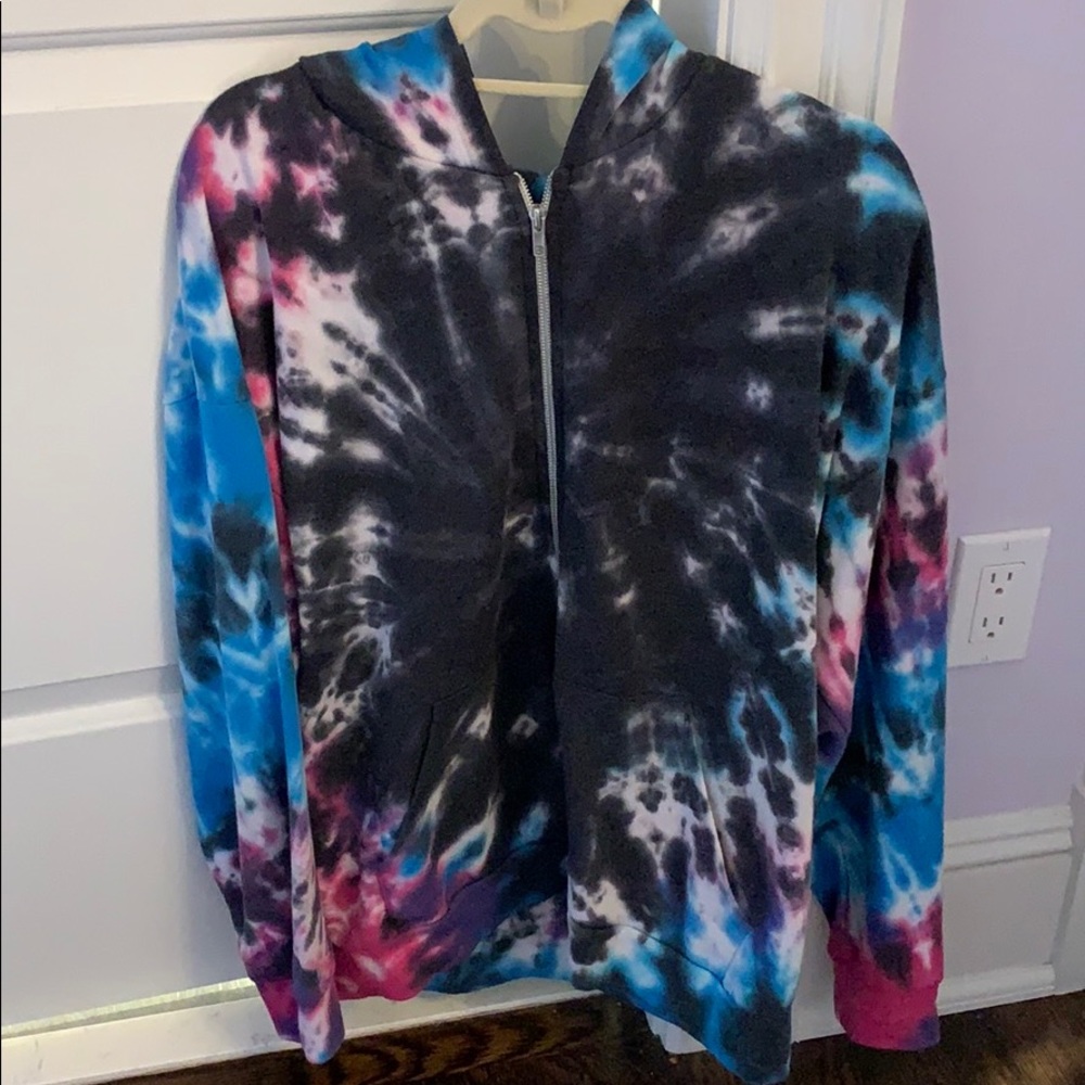 Tie dye women’s zip up